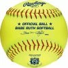 Rawlings Babe Ruth Official 12 Inch Softballs ,Poly-X Core Center - On