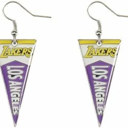 Los Angeles Lakers Pennant Earrings