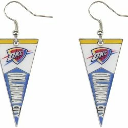 Oklahoma Thunder Pennant Earrings
