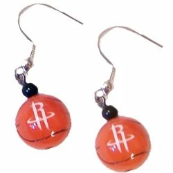Houston Rockets Basketball Dangler Earrings