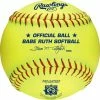 Rawlings Babe Ruth 11 Inch Leather Fastpitch Softball - One Dozen: PX1